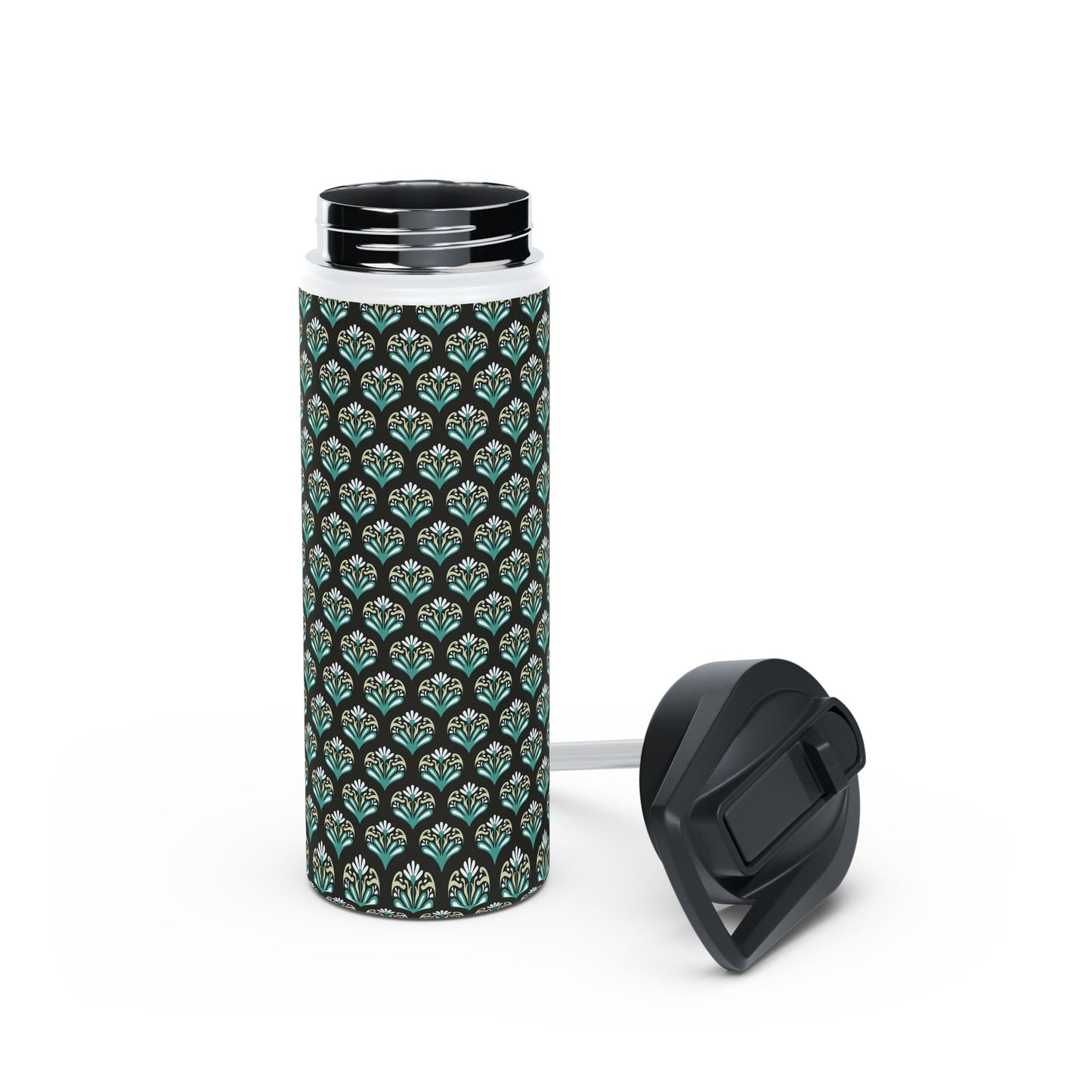 Classic Charm Stainless Steel Water Bottle, Standard Lid