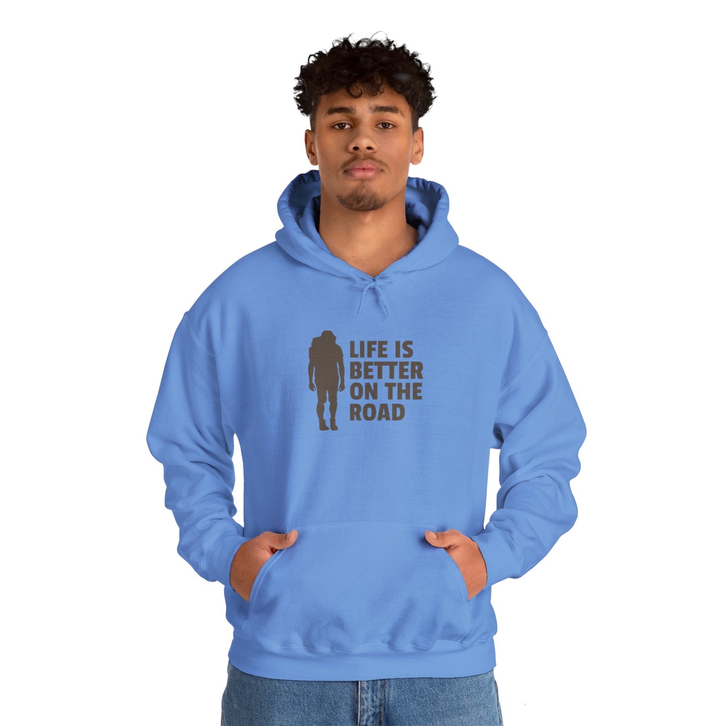 Life Is Better On The Road Unisex Heavy Blend™ Hooded Sweatshirt