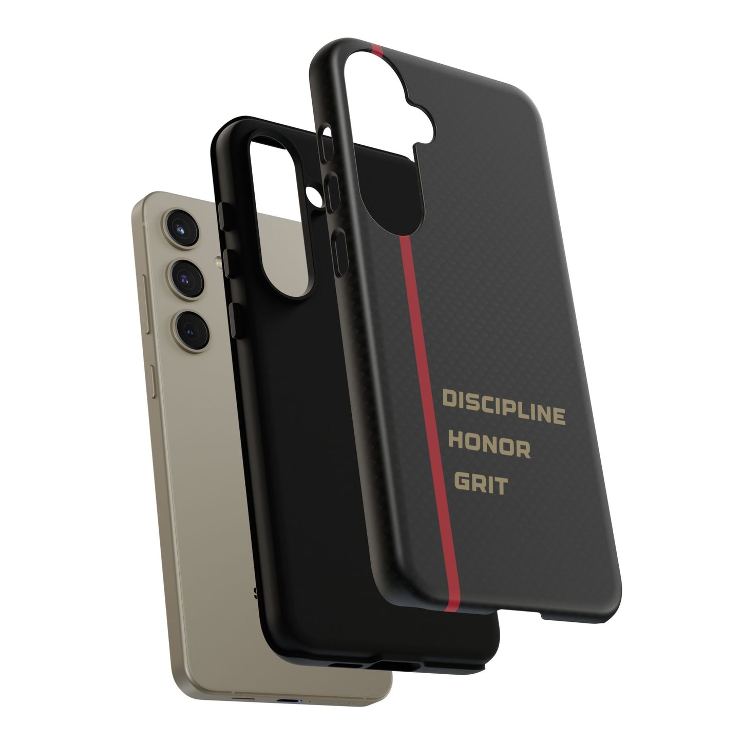 Discipline, Honor, Grit Impact-Resistant Phone Case