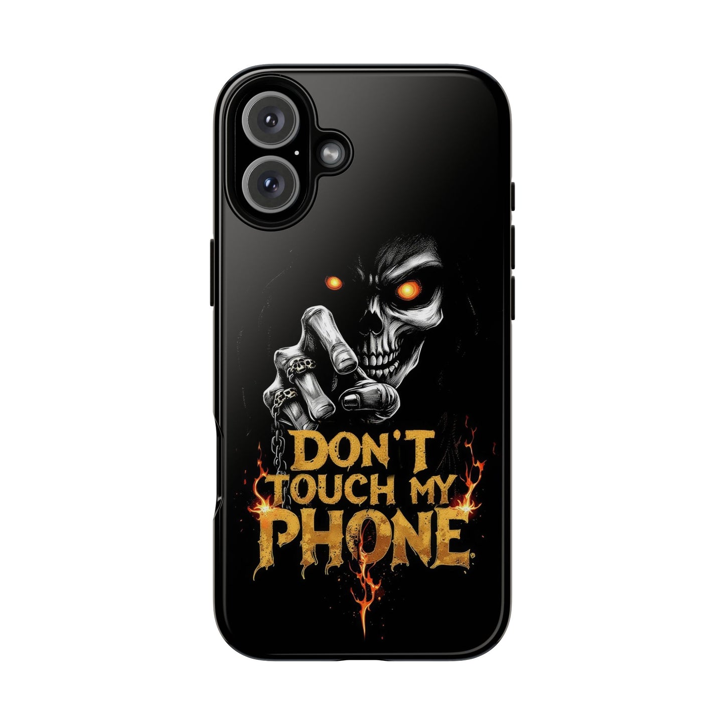 Skull iPhone Tough Cases, Don't Touch My Phone