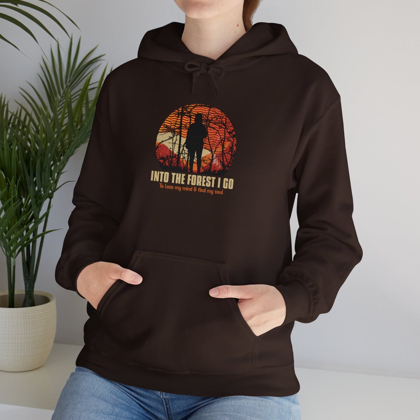 Into The Forest I Go Less Unisex Heavy Blend™ Hooded Sweatshirt