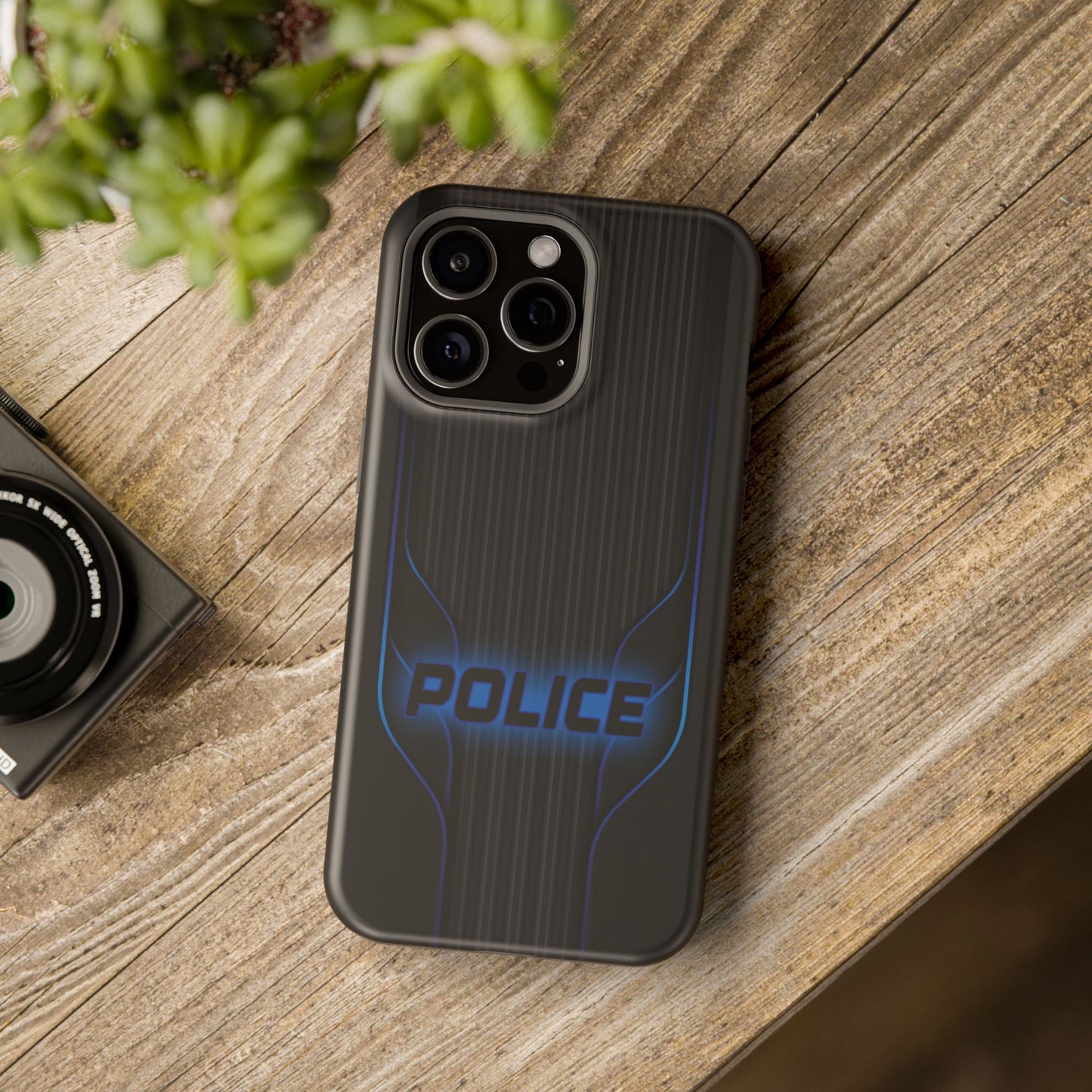 Police Magnetic Phone Cases, Blue Light