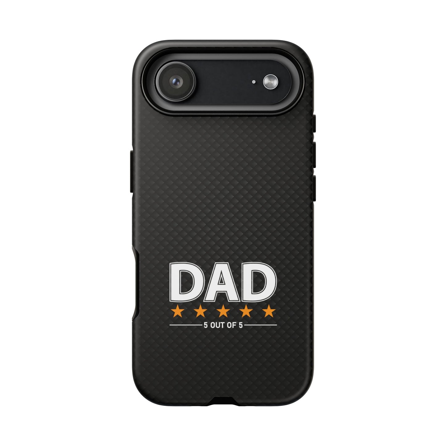 5-Star Dad iPhone Case - Tough Black Cover for Father's Day