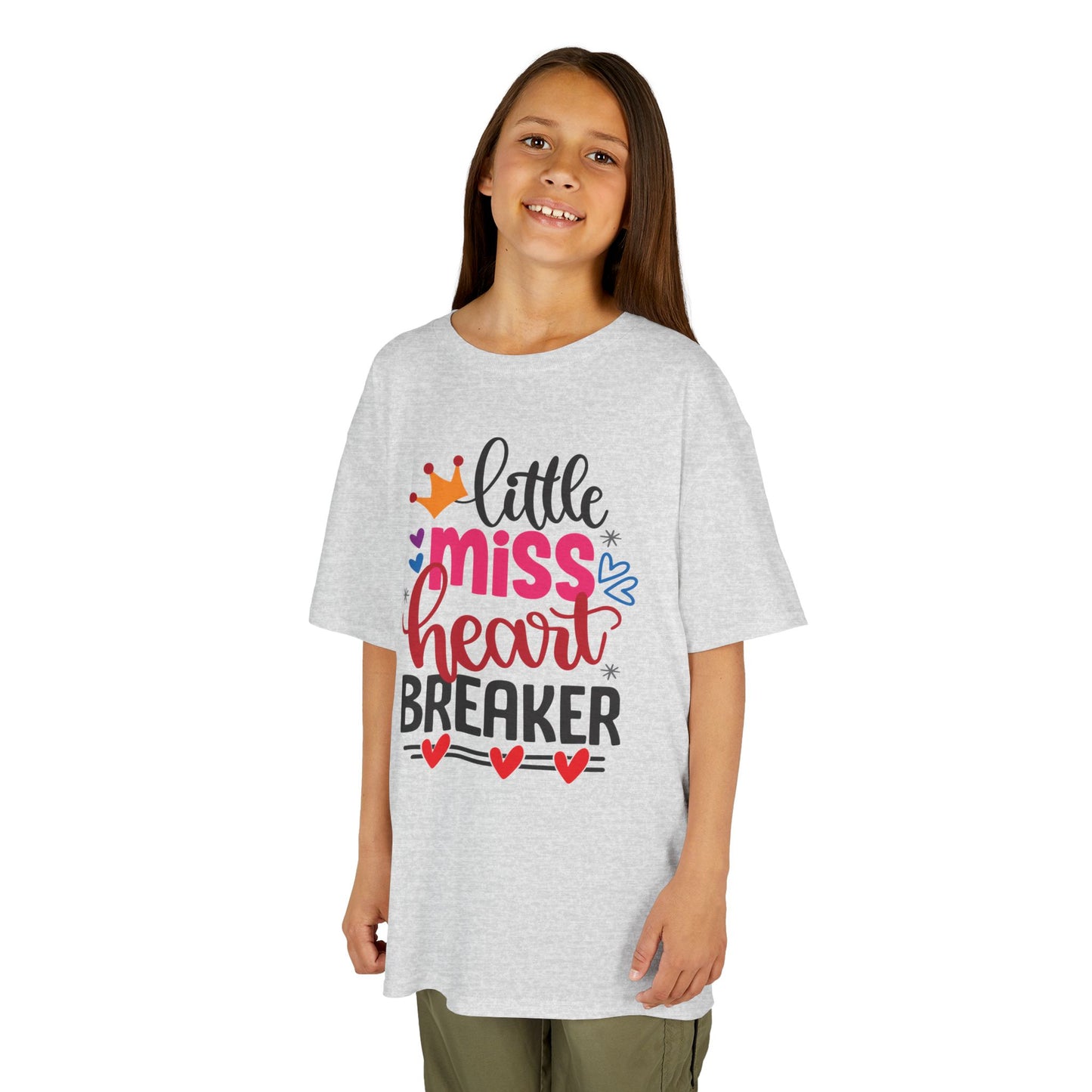 Little Miss Heartbreaker Kids Tee - Cute Graphic T-Shirt for Girls