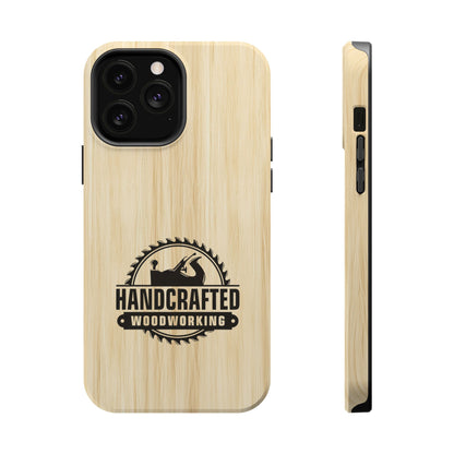 Handcrafted Woodworking Logo Magnetic Phone Cases
