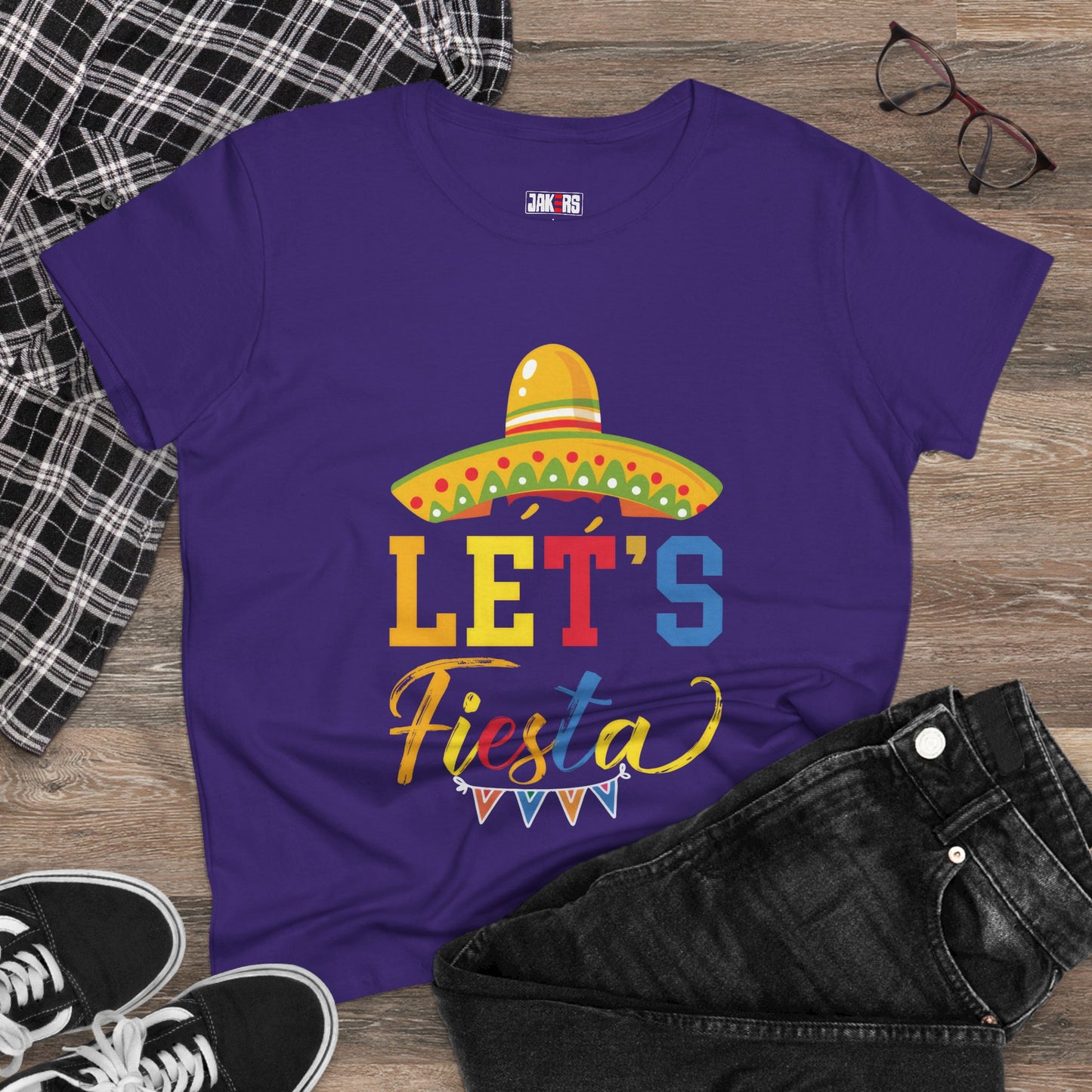 Women’s Fiesta Tee - Celebrate in Style with Fun ‚Let's Fiesta‘ Design