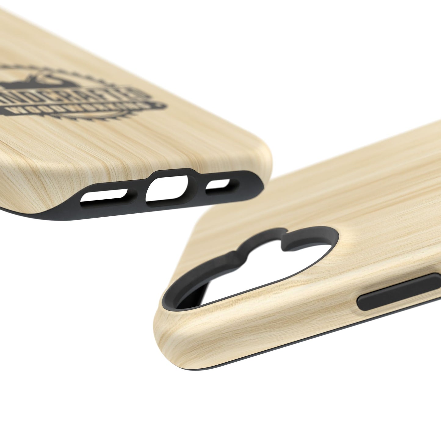 Handcrafted Woodworking Logo Magnetic Phone Cases