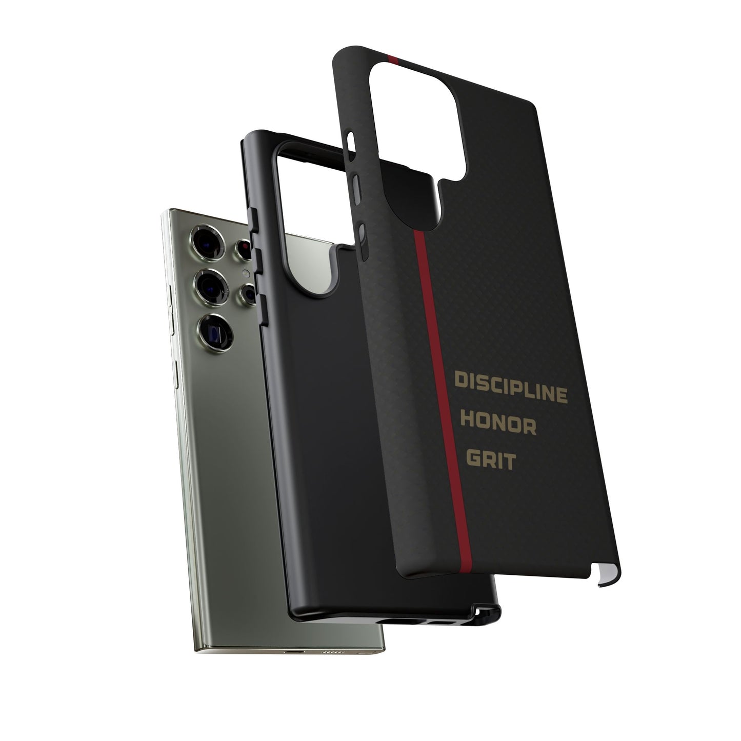Discipline, Honor, Grit Impact-Resistant Phone Case
