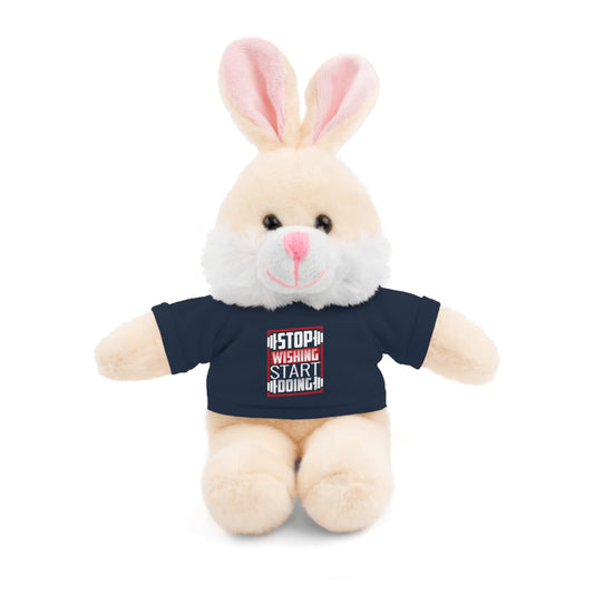 Stuffed Animal Toy with Tee Shirt, Motivational Plush Toy