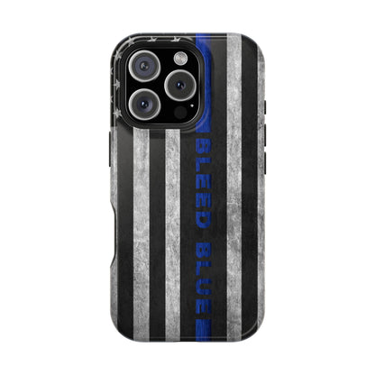 Police Magnetic Phone Cases, Bleed Blue