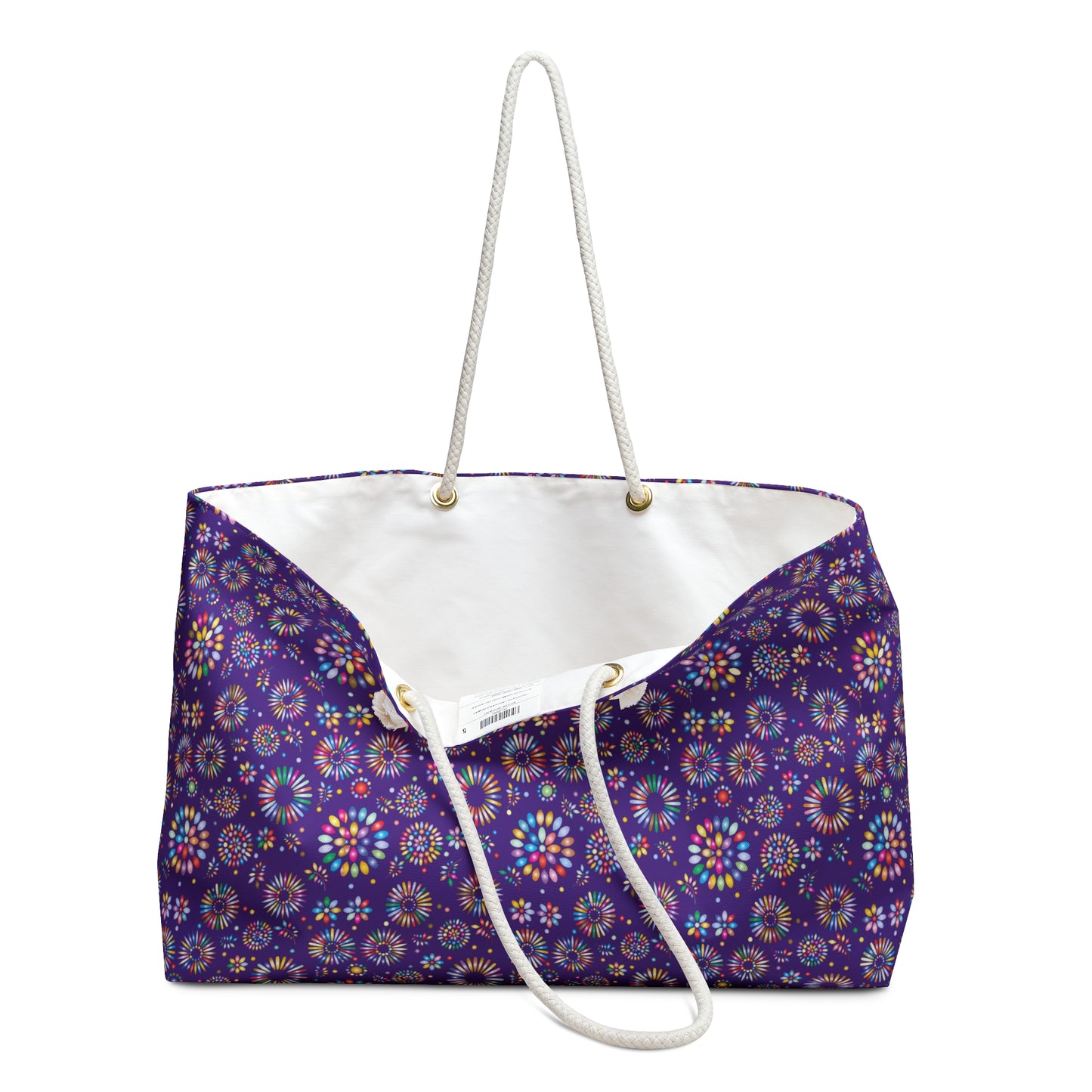 Vibrant Vibes: Happy Color Weekender Bag / Purple