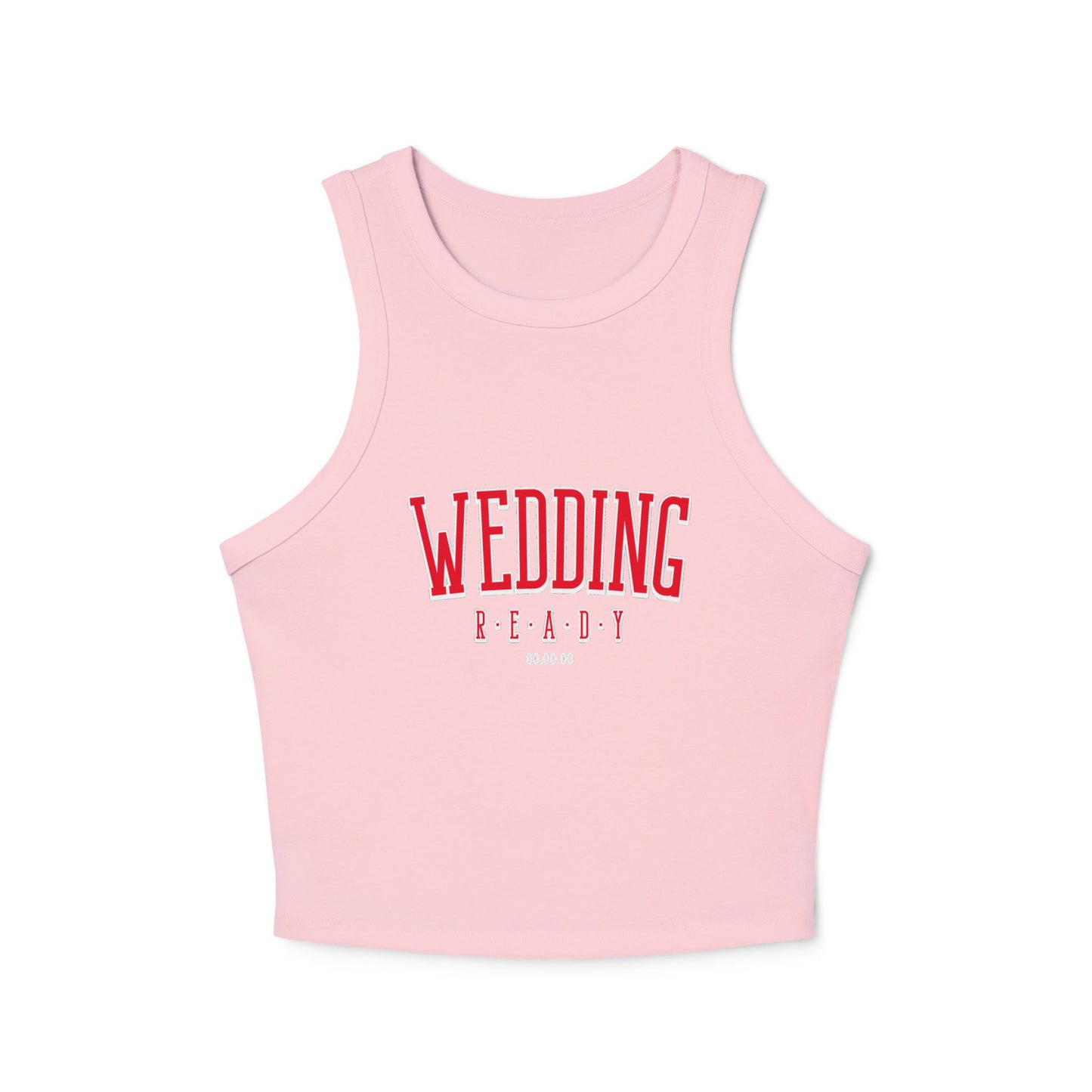 Wedding Ready Women's Micro Rib Racer Tank Top