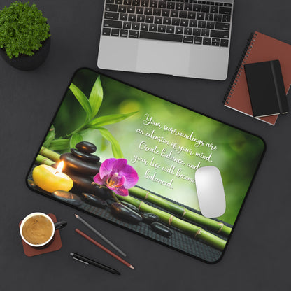 Zen Desk Mat for Mindfulness