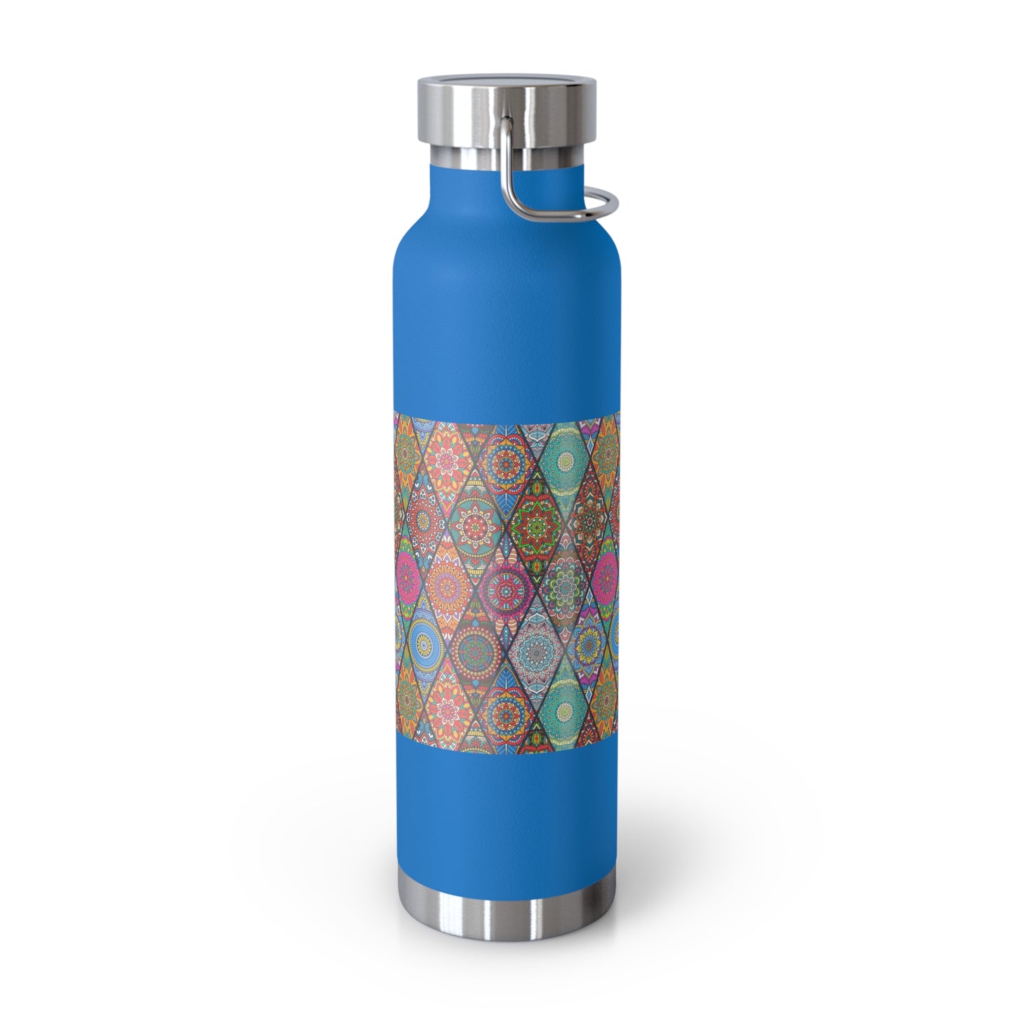 Mandala Argyle Copper Vacuum Insulated Bottle, 22oz