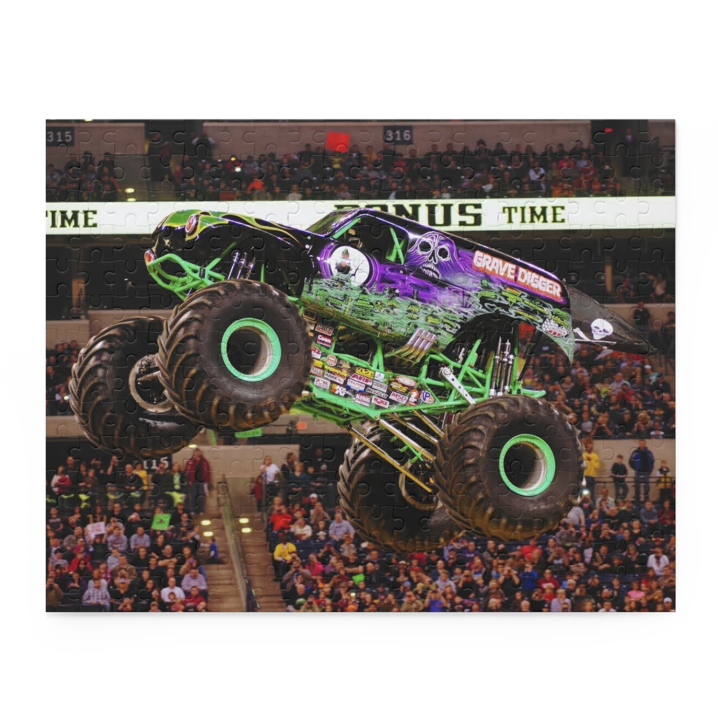 Grave Digger Monster Truck Puzzle - 120, 252, or 500-Piece Fun for Kids & Adults