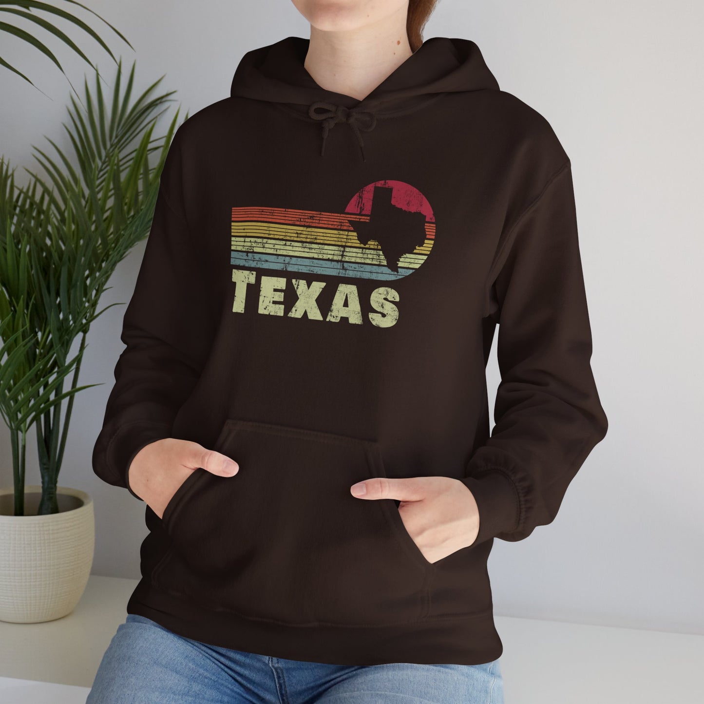 Texas Unisex Heavy Blend™ Hooded Sweatshirt