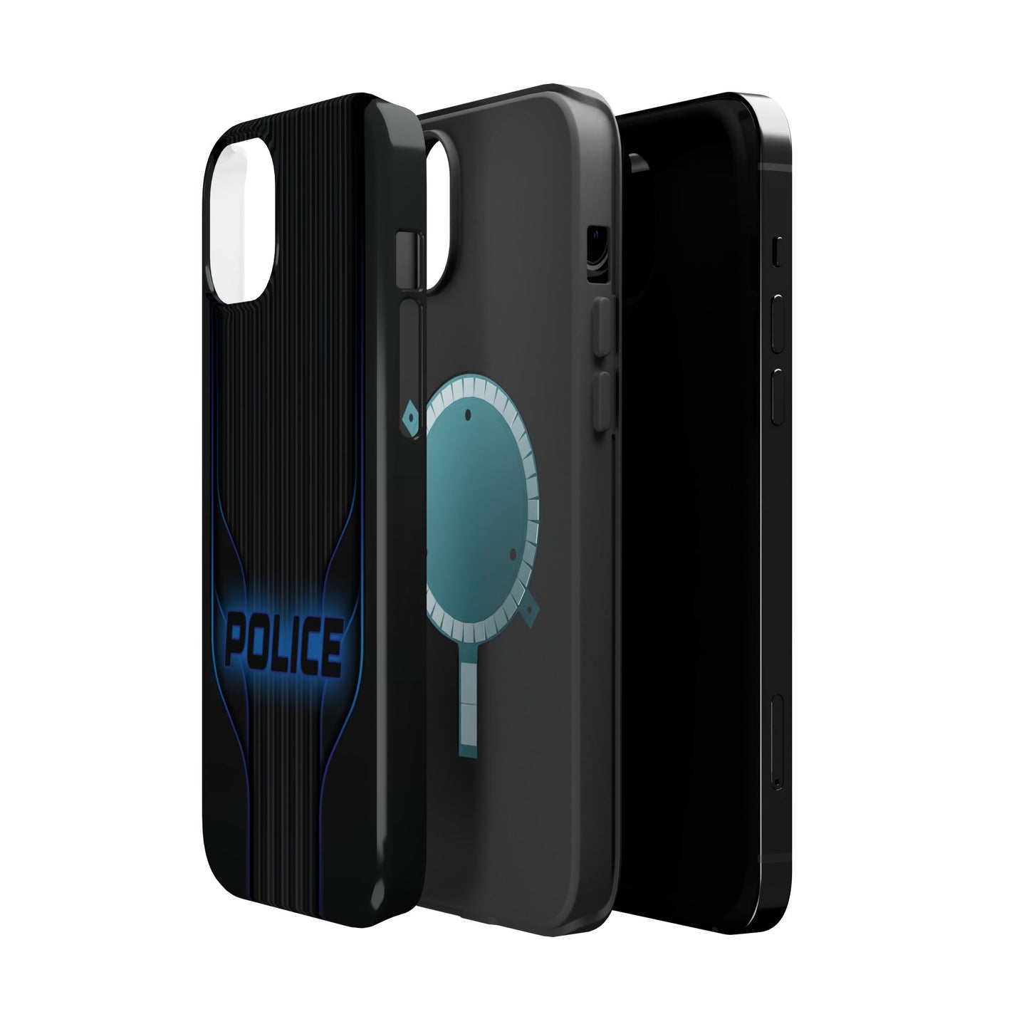 Police Magnetic Phone Cases, Blue Light