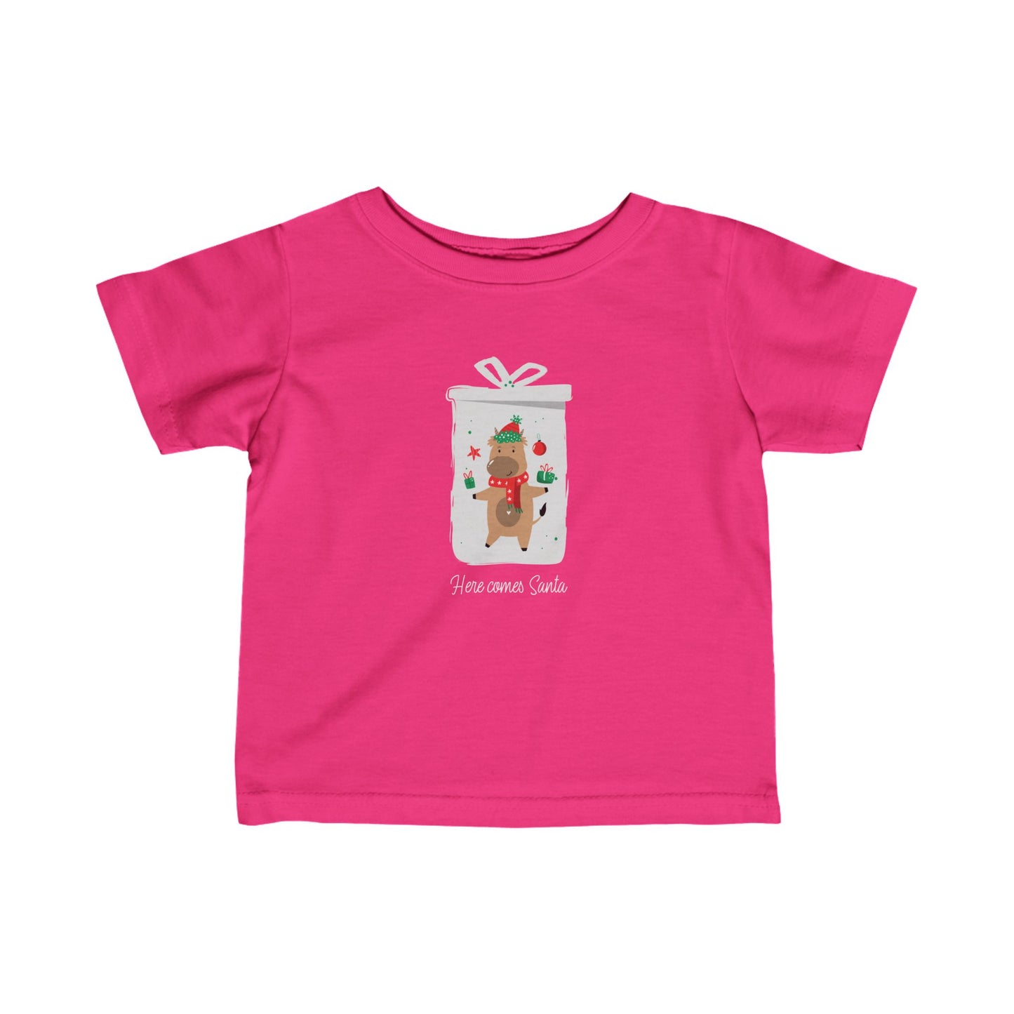 Here Comes Santa Infant Fine Jersey Tee