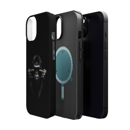 Edgy Gorilla Magnetic iPhone Case, Unique Cell Phone Cover