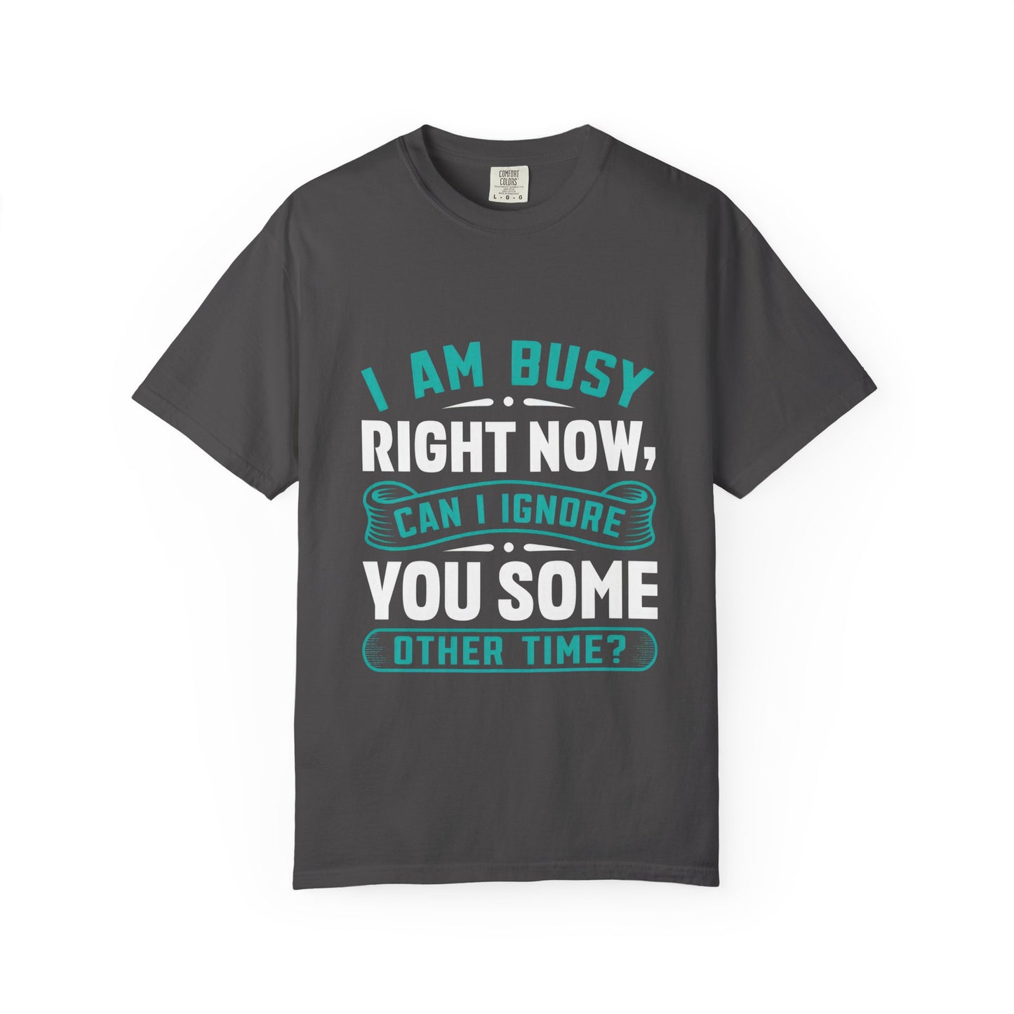 Sarcastic Unisex T-Shirt - 'I Am Busy Right Now, Can I Ignore You Some Other Time?'