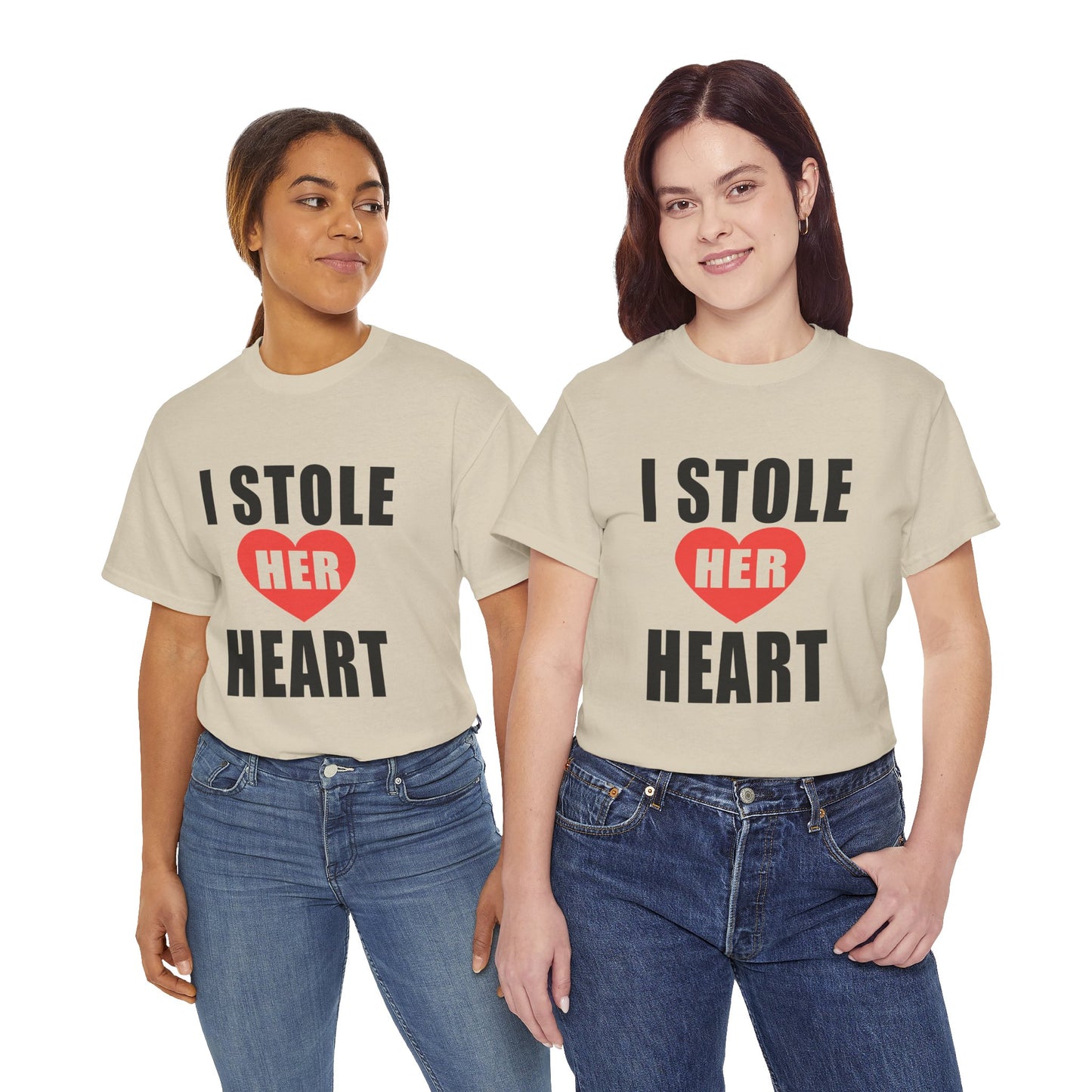 I Stole Her Heart,  Romantic Valentine Tee for Couples, A Part