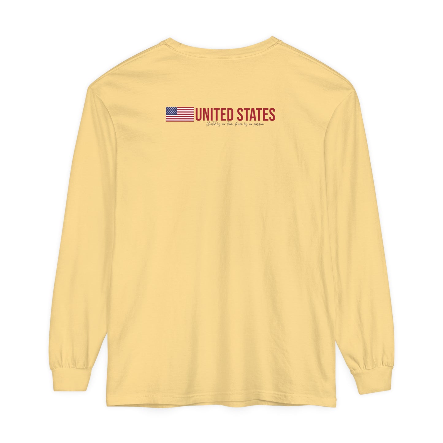 One Nation, One Dream Unisex Garment-dyed Long Sleeve T-Shirt