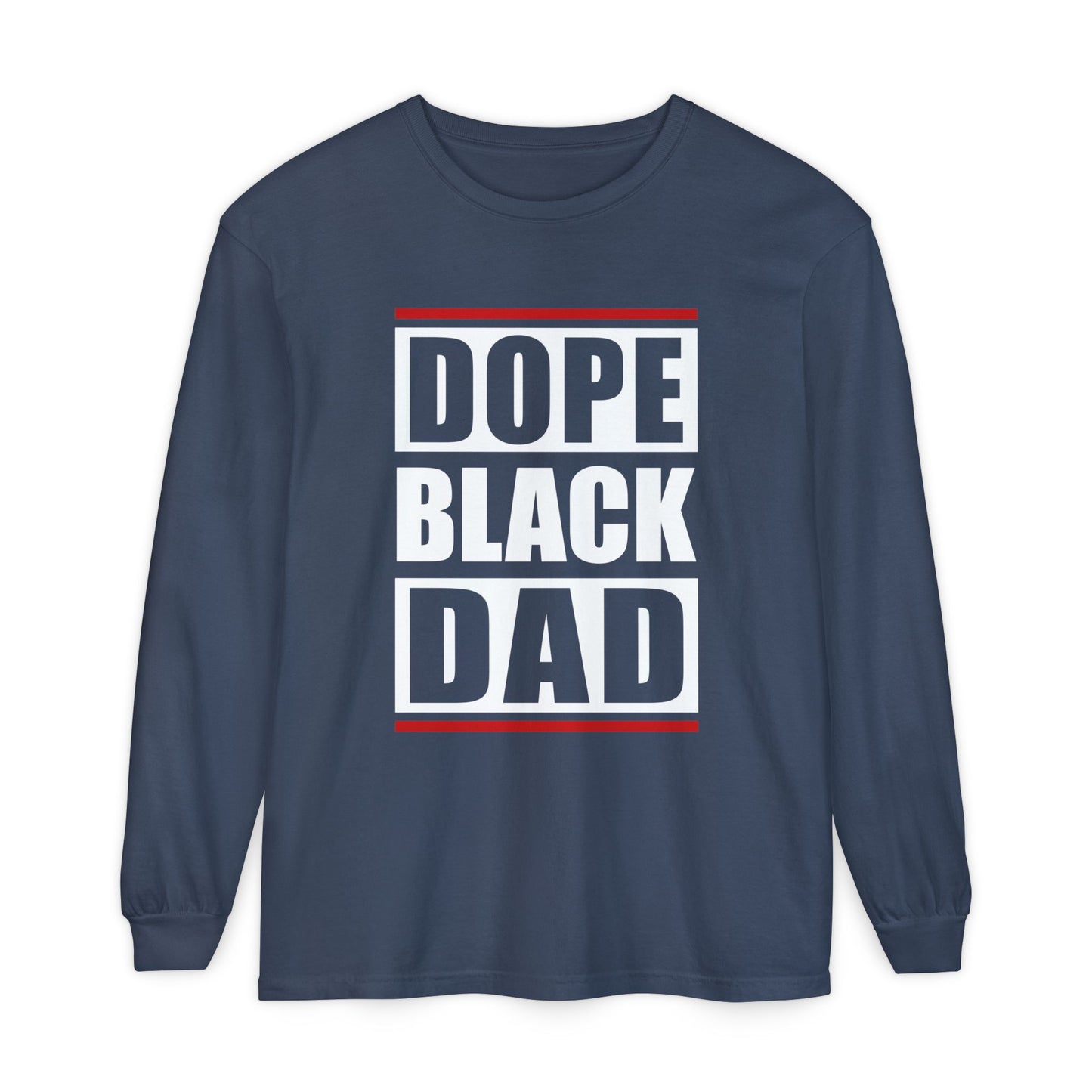 Dope Black Dad Long Sleeve Tee,  Black Dad Gift