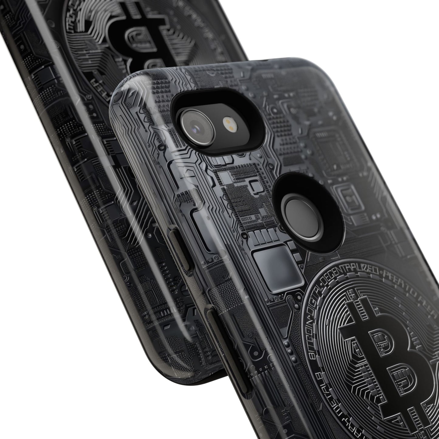 Bitcoin Google Pixel Tough Phone Case, Cryptocurrency Protection Cover