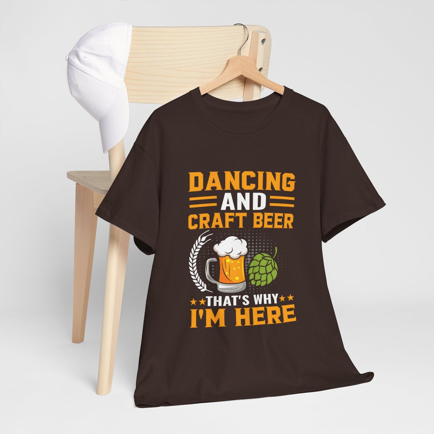 Funny Beer Slogan Tee, Dancing and Beer