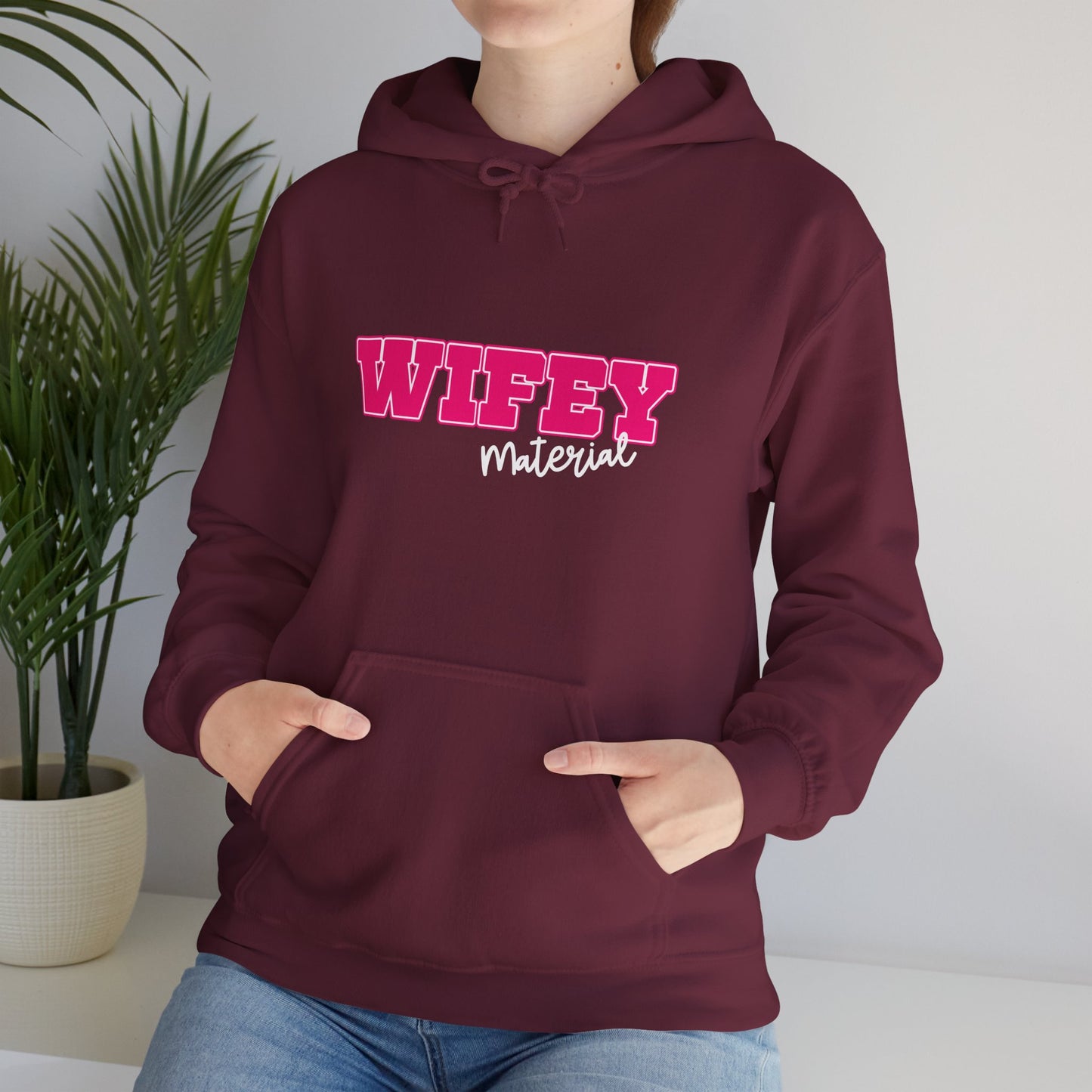 Wifey Material Hooded Sweatshirt