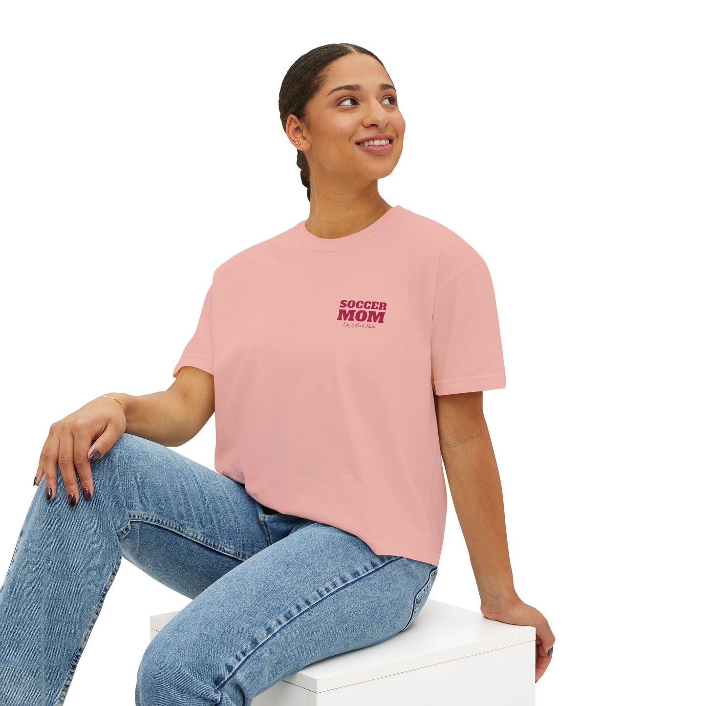 Soccer Mom I'm A Cool Mom Women's Boxy Tee