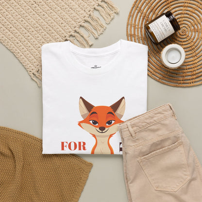Funny For Fox Sake Unisex Tee, Humorous Graphic T-Shirt