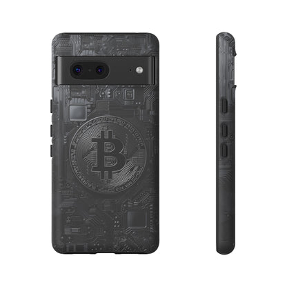 Bitcoin Google Pixel Tough Phone Case, Cryptocurrency Protection Cover