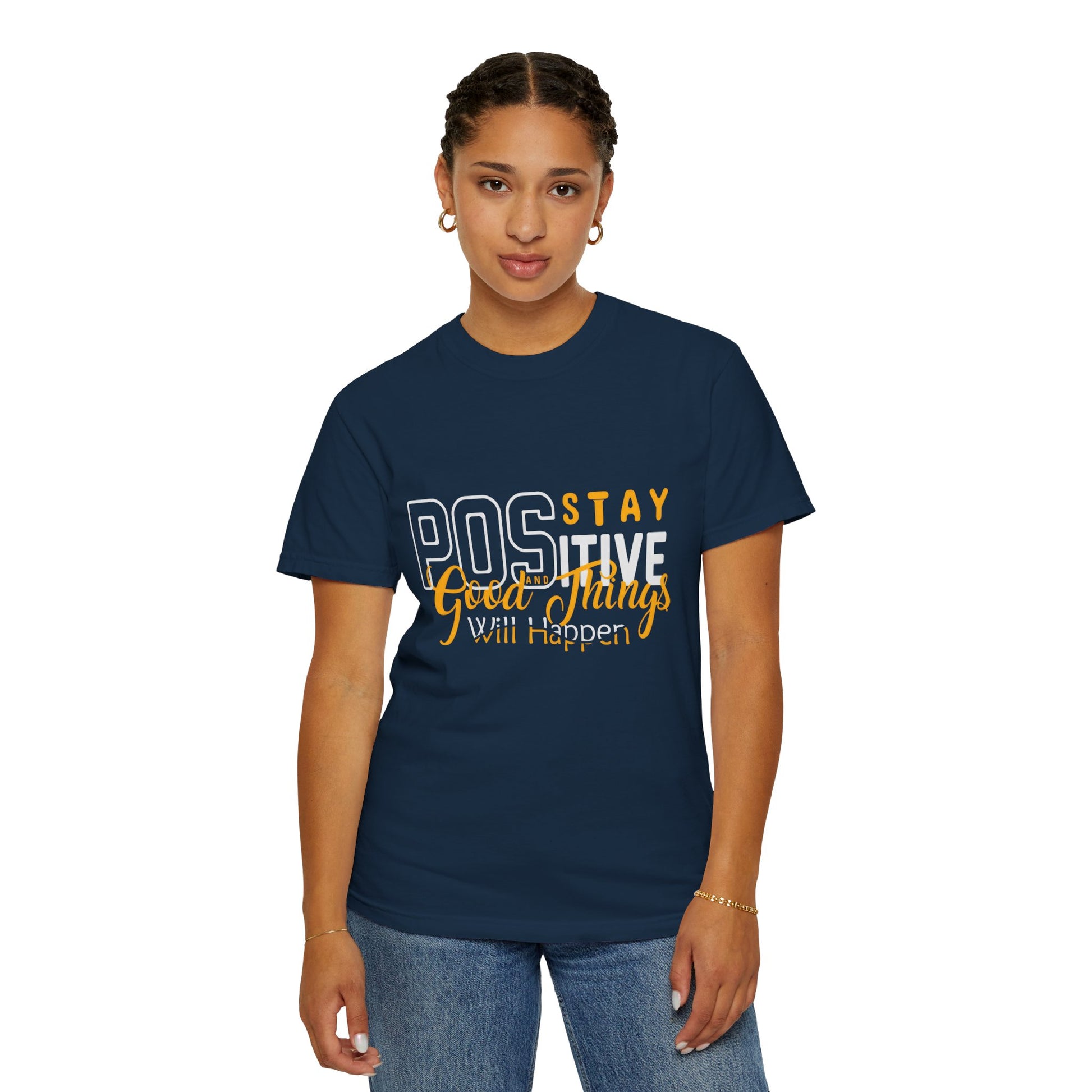 Unisex Positive Vibe T-Shirt - Stay Positive Good Things Will Happen
