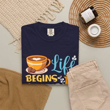 Life Begins After Coffee Unisex T-Shirt - Perfect for Coffee Lovers