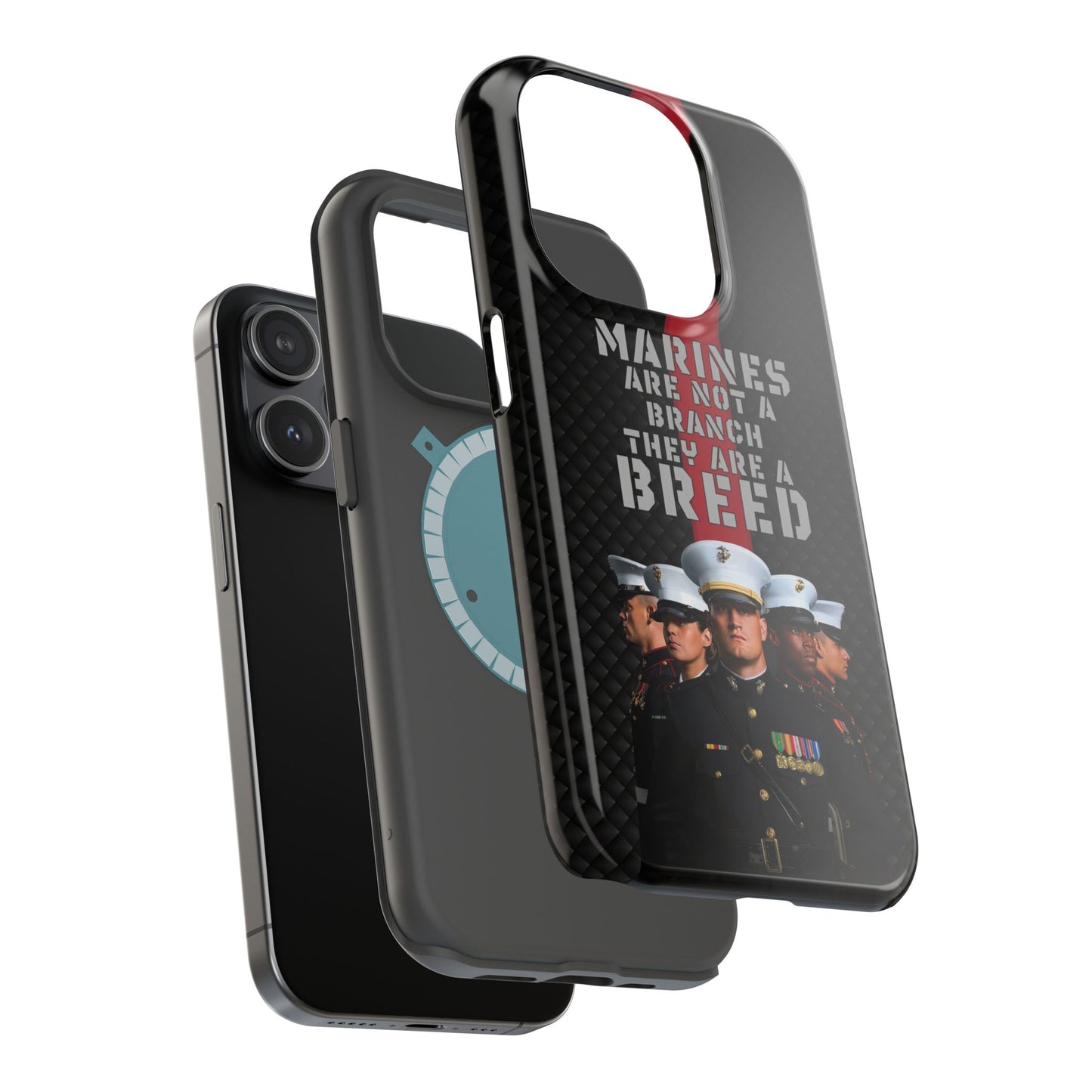 Marines Magnetic Tough Case - "Not a Branch, a Breed" Military iPhone Cover