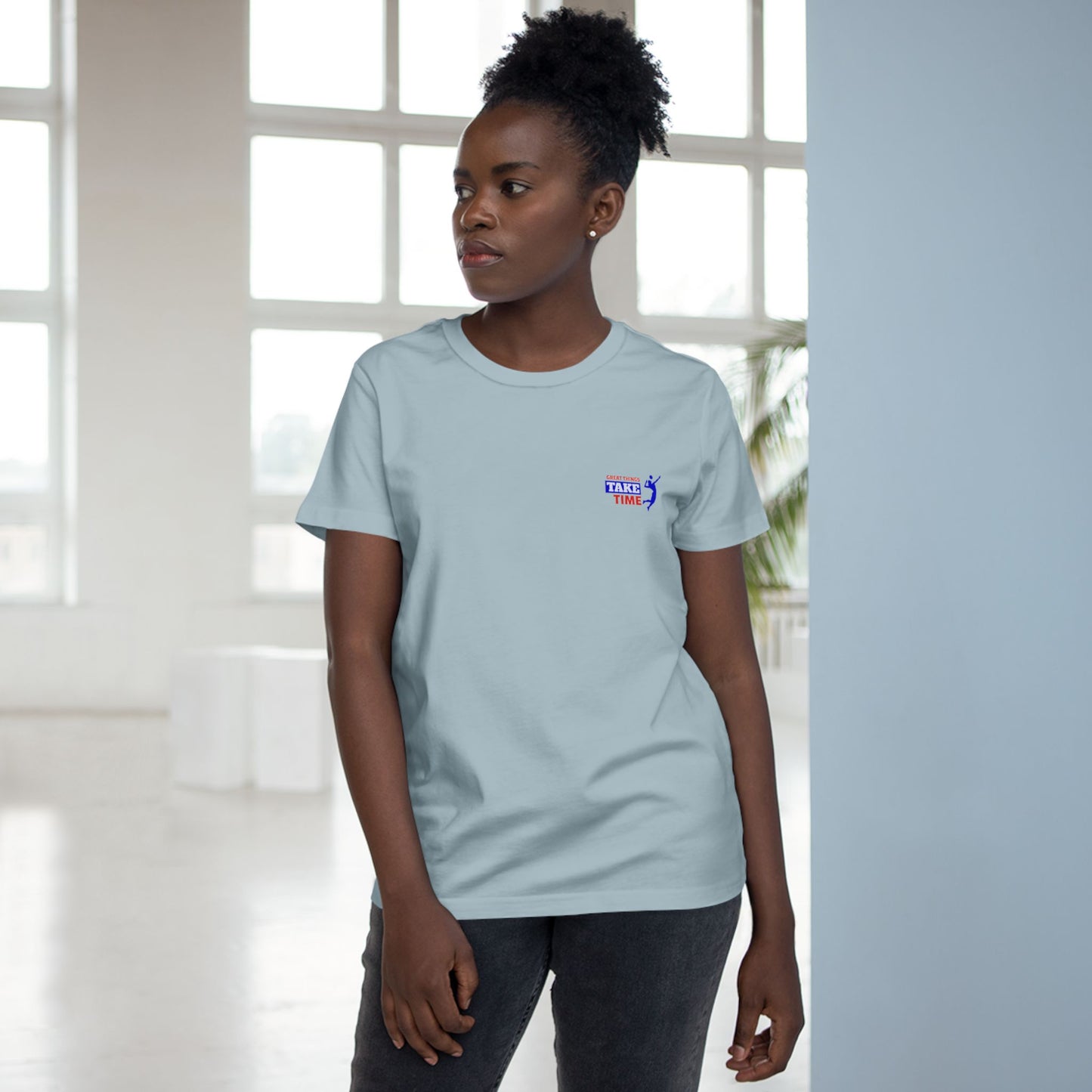 Great Things Take Time Women’s Maple Tee