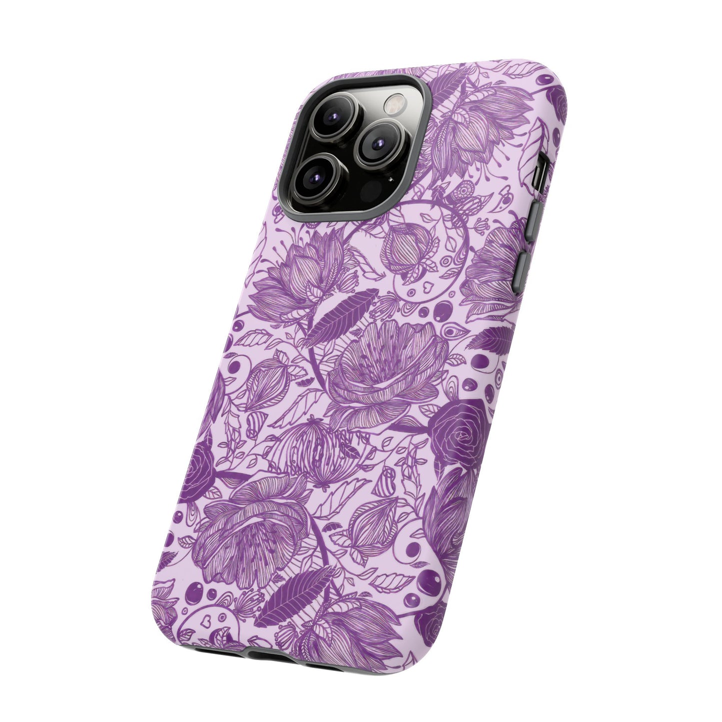 Graphical Garden: Purple Edition iPhone Tough Cases
