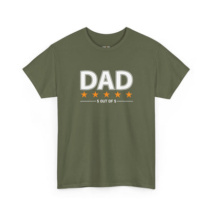 Father's Day Unisex Tee - 5 Stars Dad T-shirt