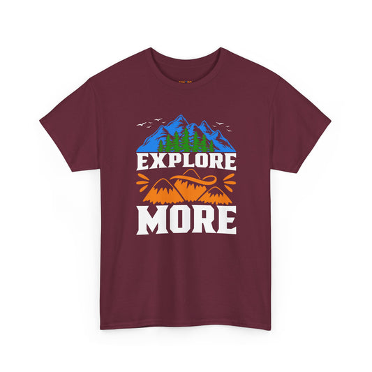 Explore More Adventure Tee - Unisex Heavy Cotton T-Shirt