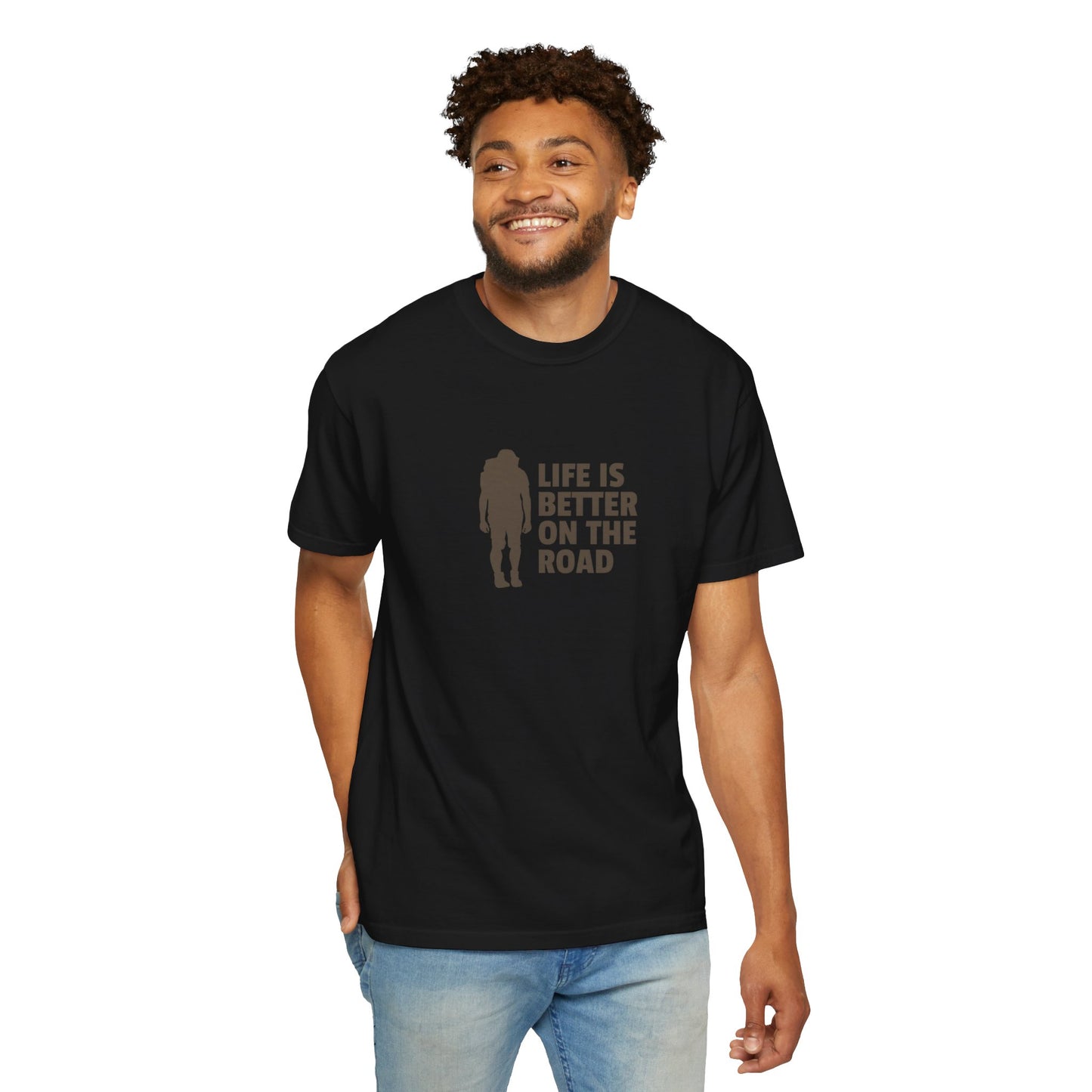 Life Is Better On The Road Unisex Garment-Dyed T-shirt