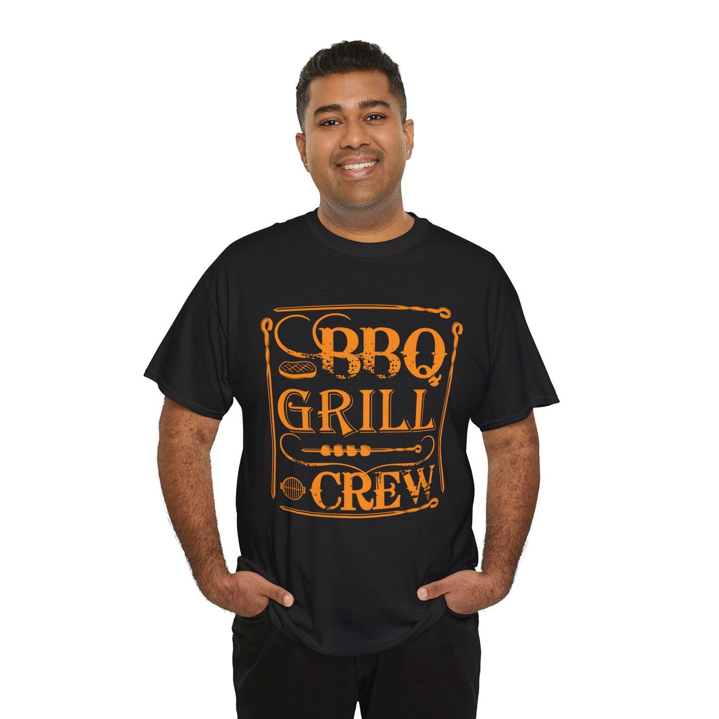 BBQ Grill Crew Unisex Heavy Cotton Tee - Perfect for BBQ Lovers and Summer Gatherings
