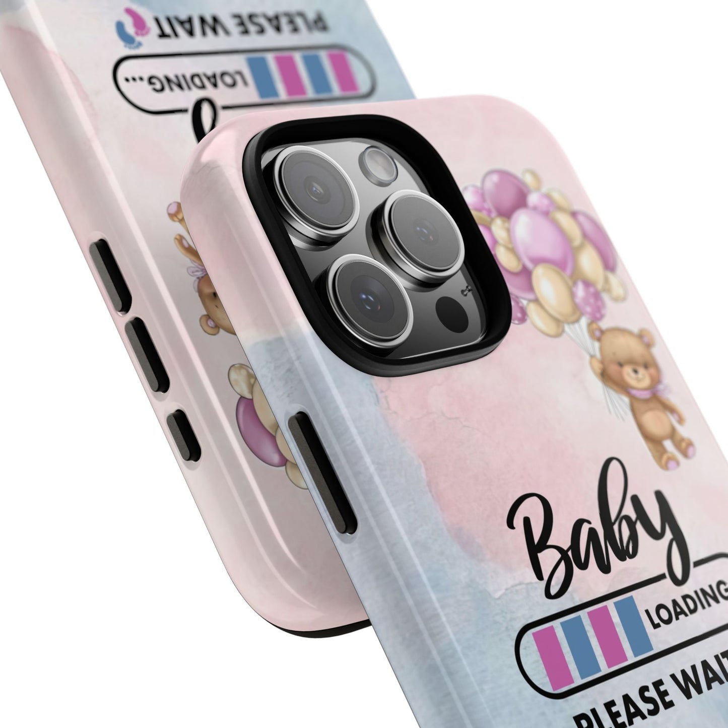 Cute Baby Loading Phone Case for iPhone - Maternity Cover for Pregnancy Reveal or Baby Shower