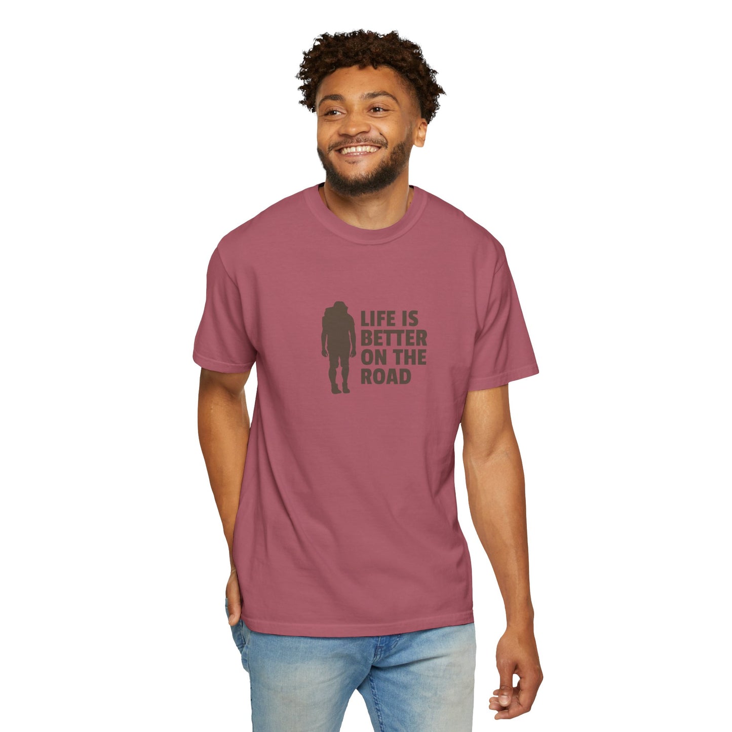 Life Is Better On The Road Unisex Garment-Dyed T-shirt