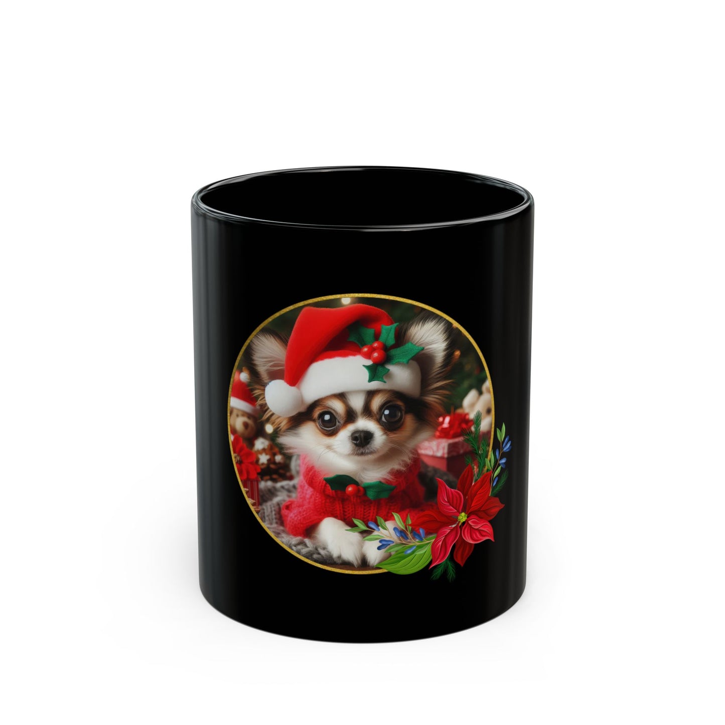 Merry Chihuahua-mas Black Mug - 11oz, 15oz