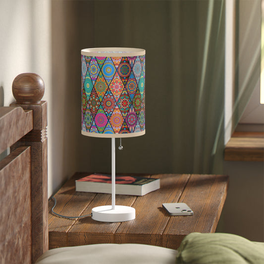 Mandala Argyle Lamp on a Stand, US|CA plug