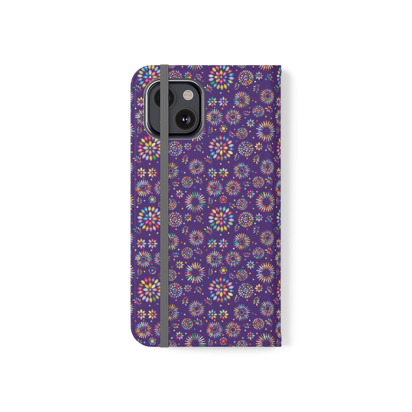 Vibrant Vibes Flip Cases / Purple