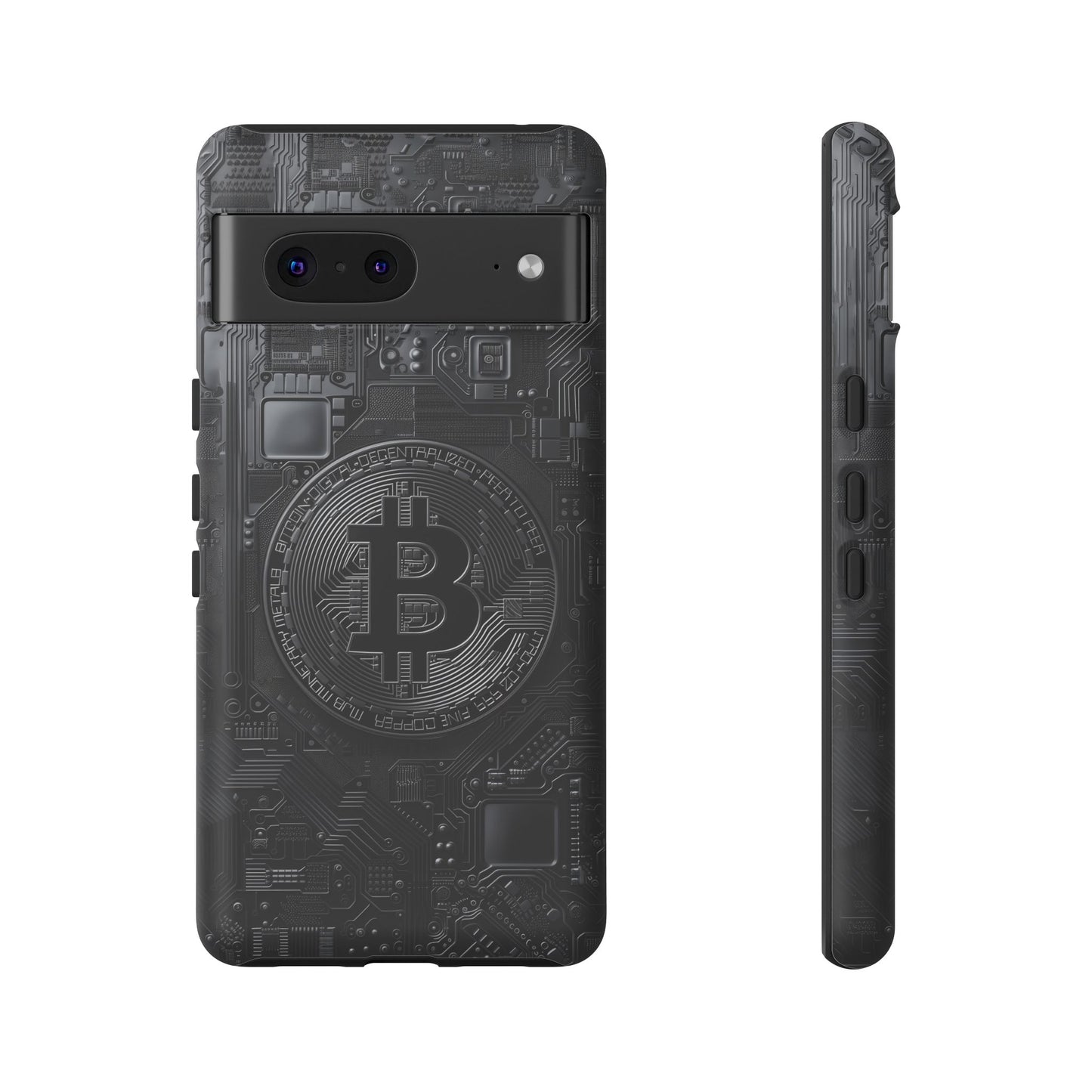 Bitcoin Google Pixel Tough Phone Case, Cryptocurrency Protection Cover