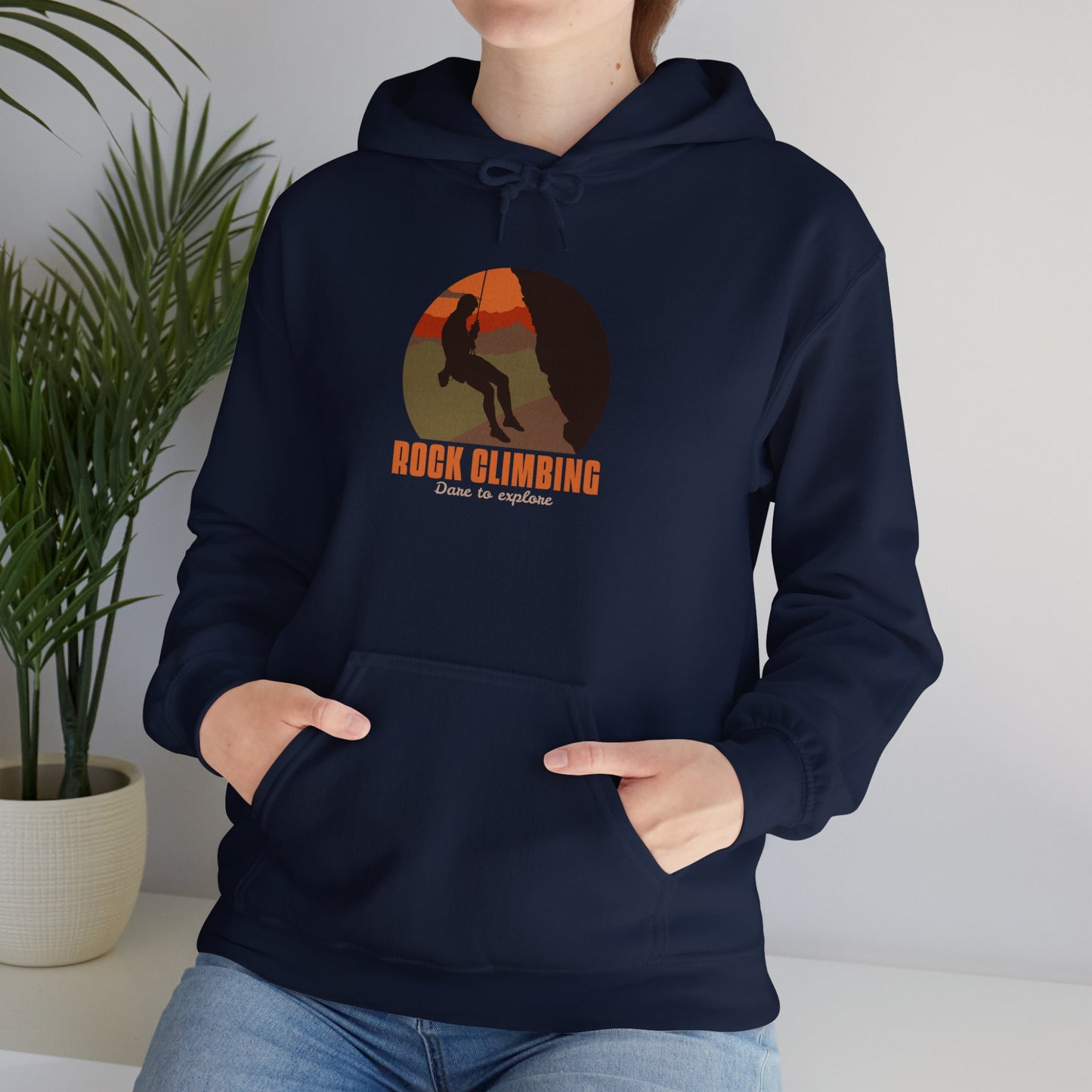 Rock Climbing Dare To Explore Unisex Heavy Blend™ Hooded Sweatshirt