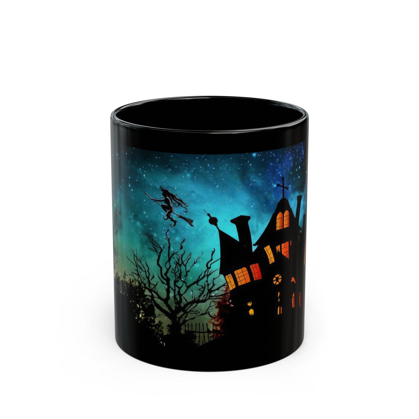 Halloween Night Ride  Black Mug (11oz, 15oz)